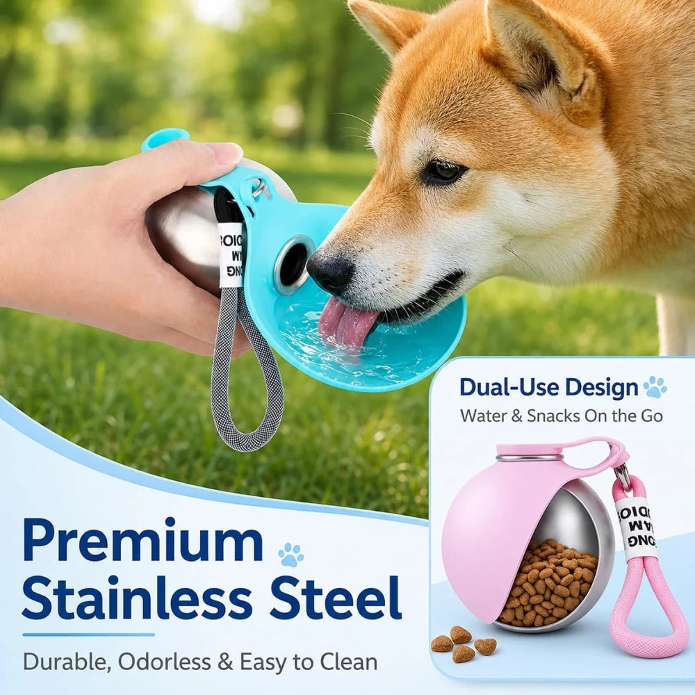 Stainless Steel Pet Travel Water Bottle