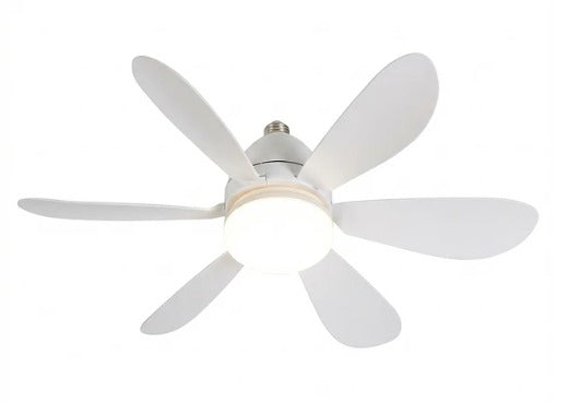 Ventilador de techo enroscable con luz LED